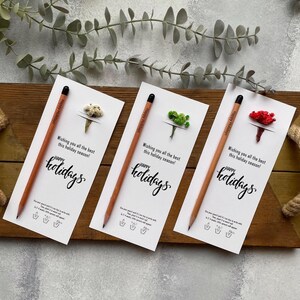 Engraved Christmas Seed Pencils: Eco-Friendly Holiday Favors