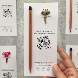 Christmas Pencil gift, Holiday presents, Seed Pencil, Seasonal surprises, Yuletide offerings, Xmas keepsake, Custom Favors for Guests