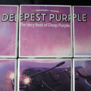 Deep Purple Deepest Purple The very Best of Deep Purple REAL Album Coaster Tile Set image 3