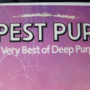 Deep Purple Deepest Purple The very Best of Deep Purple REAL Album Coaster Tile Set image 4