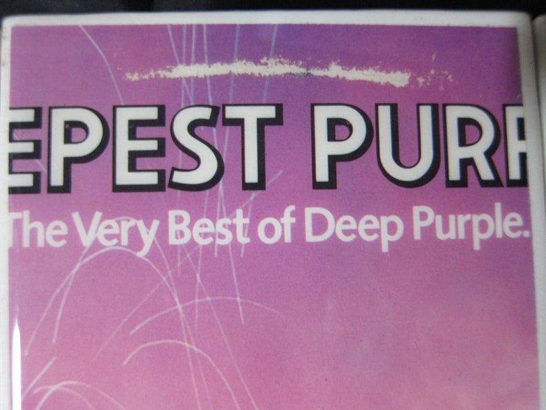 Deep Purple Deepest Purple The very Best of Deep Purple REAL Album Coaster Tile Set image 4