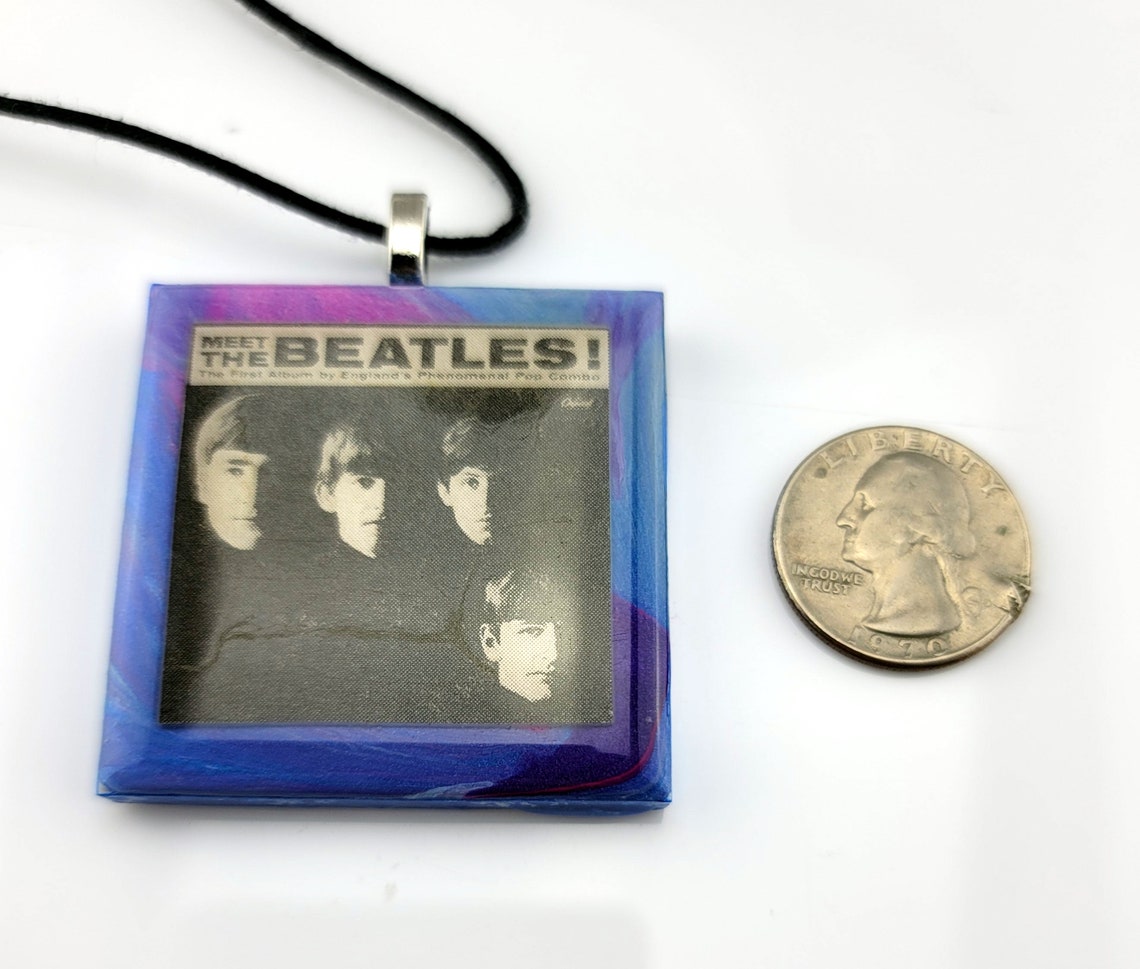 Introducing The Beatles Ceramic necklace made from AUTHENTIC Etsy