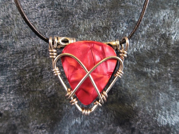 Guitar Pick Holder Necklace Handmade Guitar Pick Holder Etsy