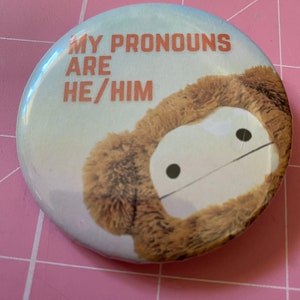 Squishmallow Pronoun Button
