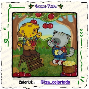Cozy Garden Cuties, 8 + 2 Free Coloring Pages Bold & Easy, Cute Animal Coloring Book for Adults, Teens Beginners, Relaxing Printable PDF image 7