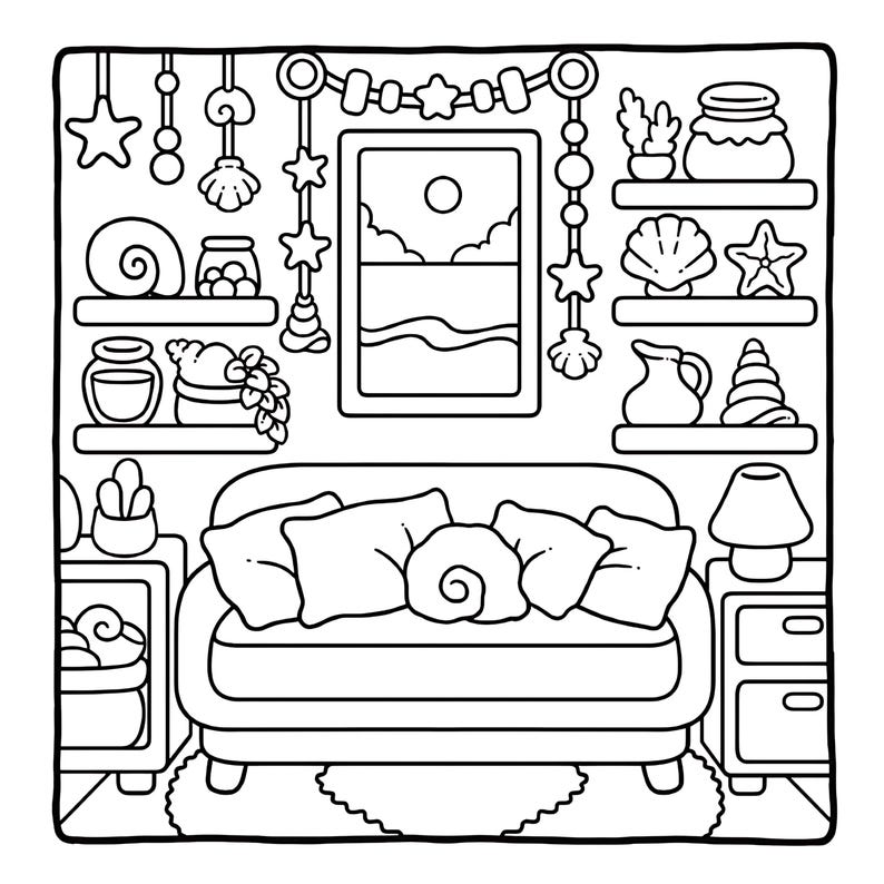 Fuzzy Corner Coloring Book | 40 Cozy Pages + 10 Free Pages, Cute ...