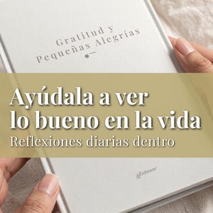 Diario de gratitud para madre e hija, Reflexión diaria y pequeños momentos de alegría, Preguntas guiadas, PDF imprimible