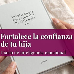 Diario madre hija de inteligencia emocional, desarrollar confianza y resiliencia, preguntas guiadas, regalo para hija, PDF imprimible