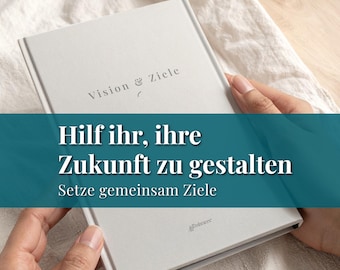Mutter-Tochter Zielejournal, Selbstvertrauen stärken und Zukunft gestalten, Geführte Fragen für Teenager, Geschenk für Tochter, PDF