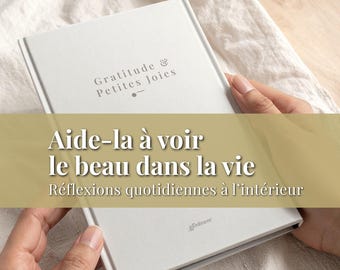 Journal de Dankbarkeit mère fille, Tagesreflexion und kleine Momente der Freude, Fragen, Anleitung, PDF zum drucken