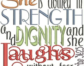 Proverbs Embroidery Design, Quote, Christian, Biblical, Machine Embroidery Design