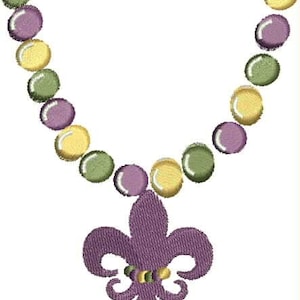 Mardi Gras-pärlor - Mardi Gras-halsband