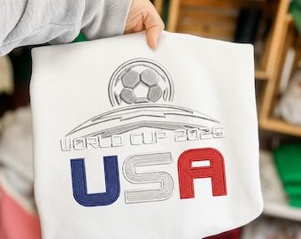 World Cup 2026 USA Embroidery Design, Instant Download Dst Pe