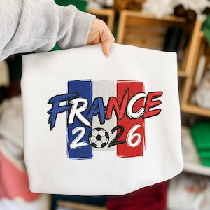 フランス2026サッカーファン、ワールドカップ刺繍デザイン、即時ダウンロードDst Pe
