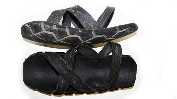 Maasai Handmade unisex Recycled Tire/Tyre Akala Sandals Size 9 to 10 il_340x270.7472014172_azo7.jpg main image 3
