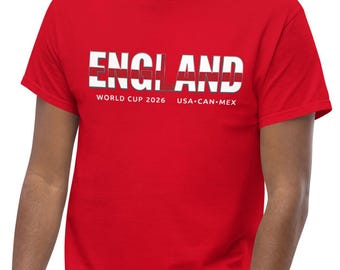 Camiseta de Inglaterra para el Mundial 2026 / Camiseta para aficionados al fútbol / San Jorge
