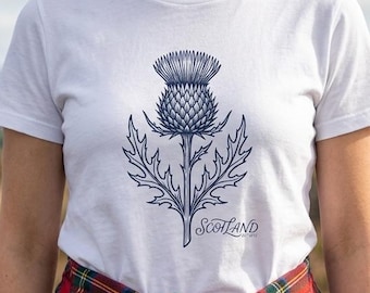 Camiseta del cardo escocés / Fundada en 1872 / Mujer / Regalo de Escocia