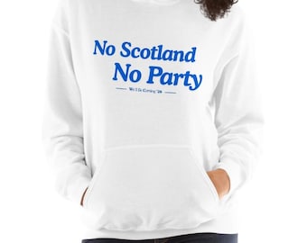 Sudadera con capucha para aficionados al fútbol de Escocia / Copa Mundial 2026 / No a la fiesta de Escocia
