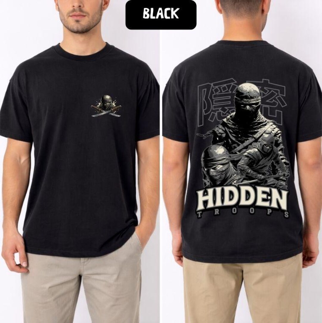 Ninja Warrior Shirt, Japanese Shadow Art Tee, Comfort Colors T-shirt ...