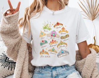 Disney Princess Crowns Shirt, Disneyworld Trip Shirt