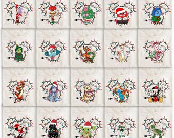 Custom Disney Characters Christmas Lights Sweatshirt, Holiday Hoodie