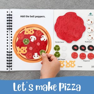 Pizzalekaktivitet | Logoped Upptagen Bok | Interaktiv Språkaktivitet för Förskolebarn