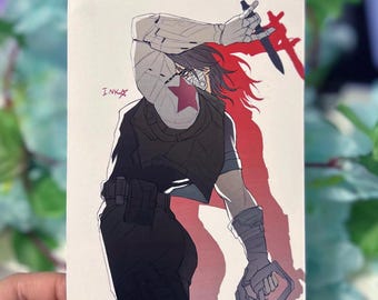 Rivals Bucky Barnes / Winter Soldier A6 Fanart Print (300GSM silk print)