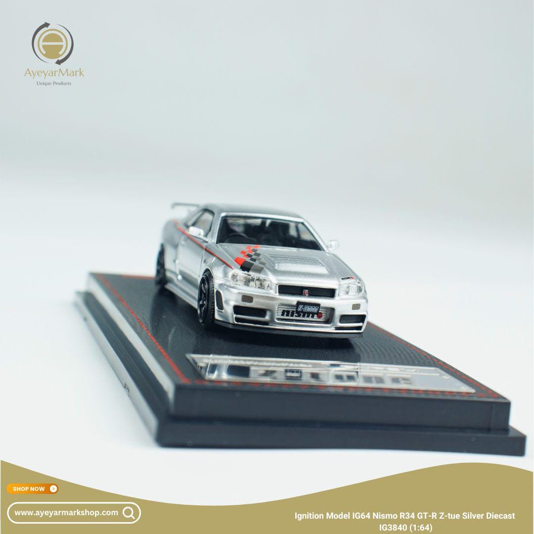 Ignition Model IG64 Nismo R34 GT-R Z-tune Silver IG3840 (1:64