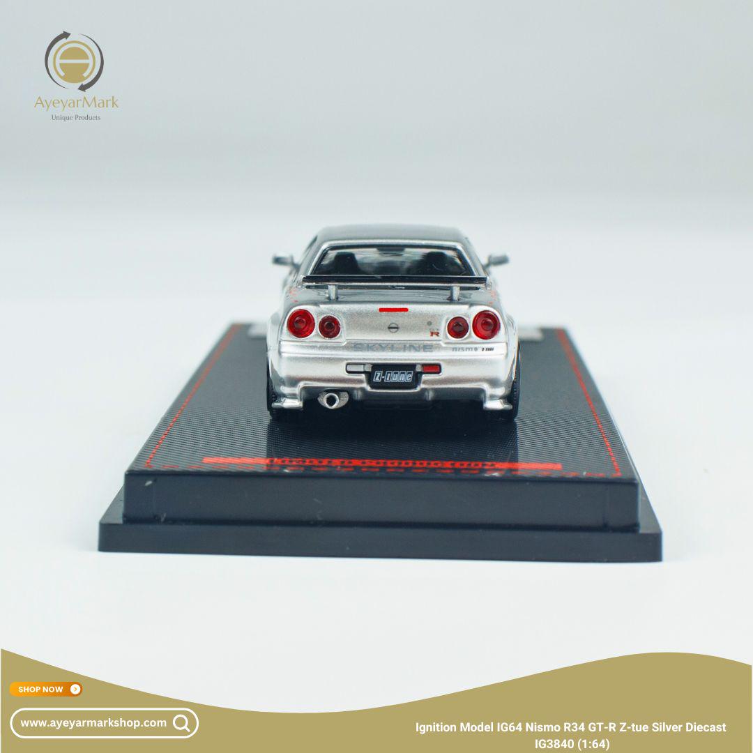 Ignition Model IG64 Nismo R34 GT-R Z-tune Silver IG3840 (1:64
