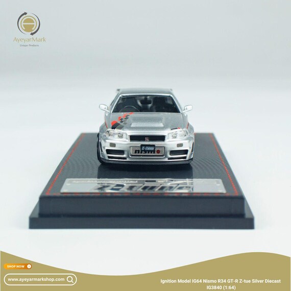 Ignition Model IG64 Nismo R34 GT-R Z-tune Silver IG3840 (1:64