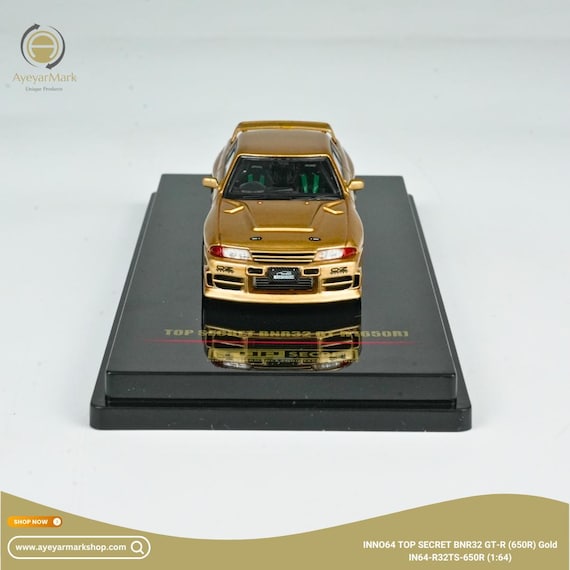 INNO64 Top Secret Nissan GT-R BNR32 650R Gold IN64-R32TS-650R 1:64