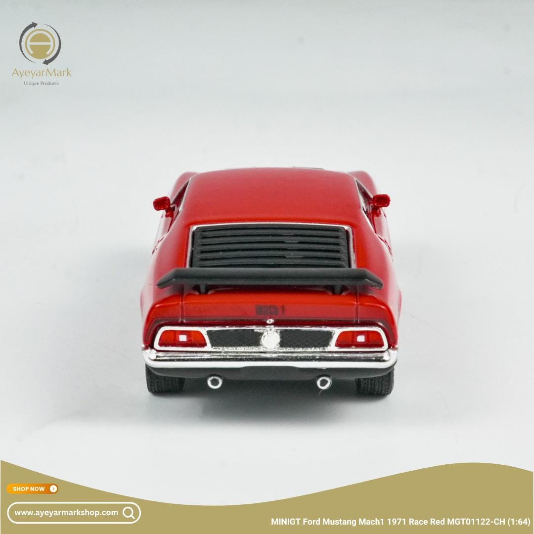 MINI GT Ford Mustang Mach 1 1971 Race Red MGT01122 1:64 Diecast