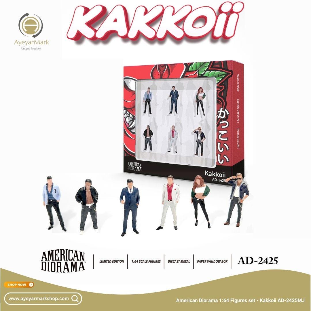 American Diorama Figure Set Kakkoii AD-2425MJ (1:64) Diecast