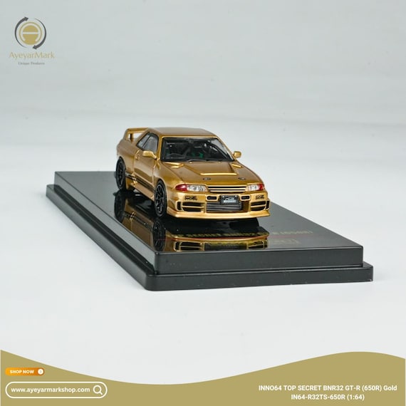 INNO64 Top Secret Nissan GT-R BNR32 650R Gold IN64-R32TS-650R 1:64