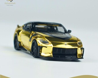 Mini GT 1/64 Nissan Z VeilSide FFZ400 Gold Chrome - Modèle Réduit Neuf Sous Boîte