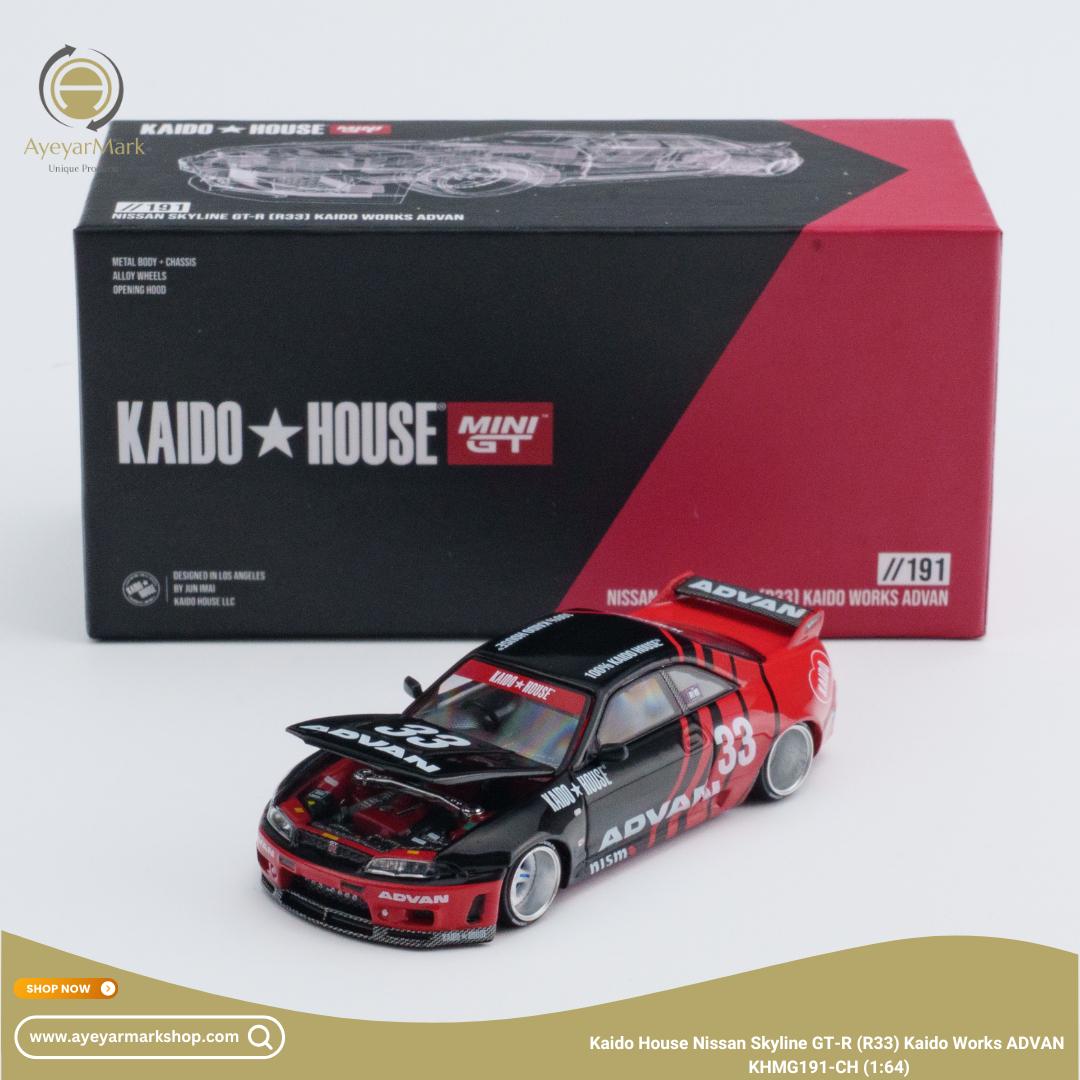 Kaido House MINIGT Nissan Skyline GT-R R33 Kaido Works Advan
