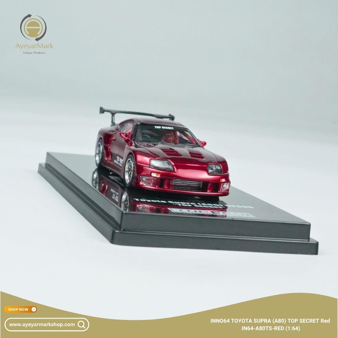 INNO64 Toyota Supra A80 Top Secret Red IN64-A80TS-RED (1:64