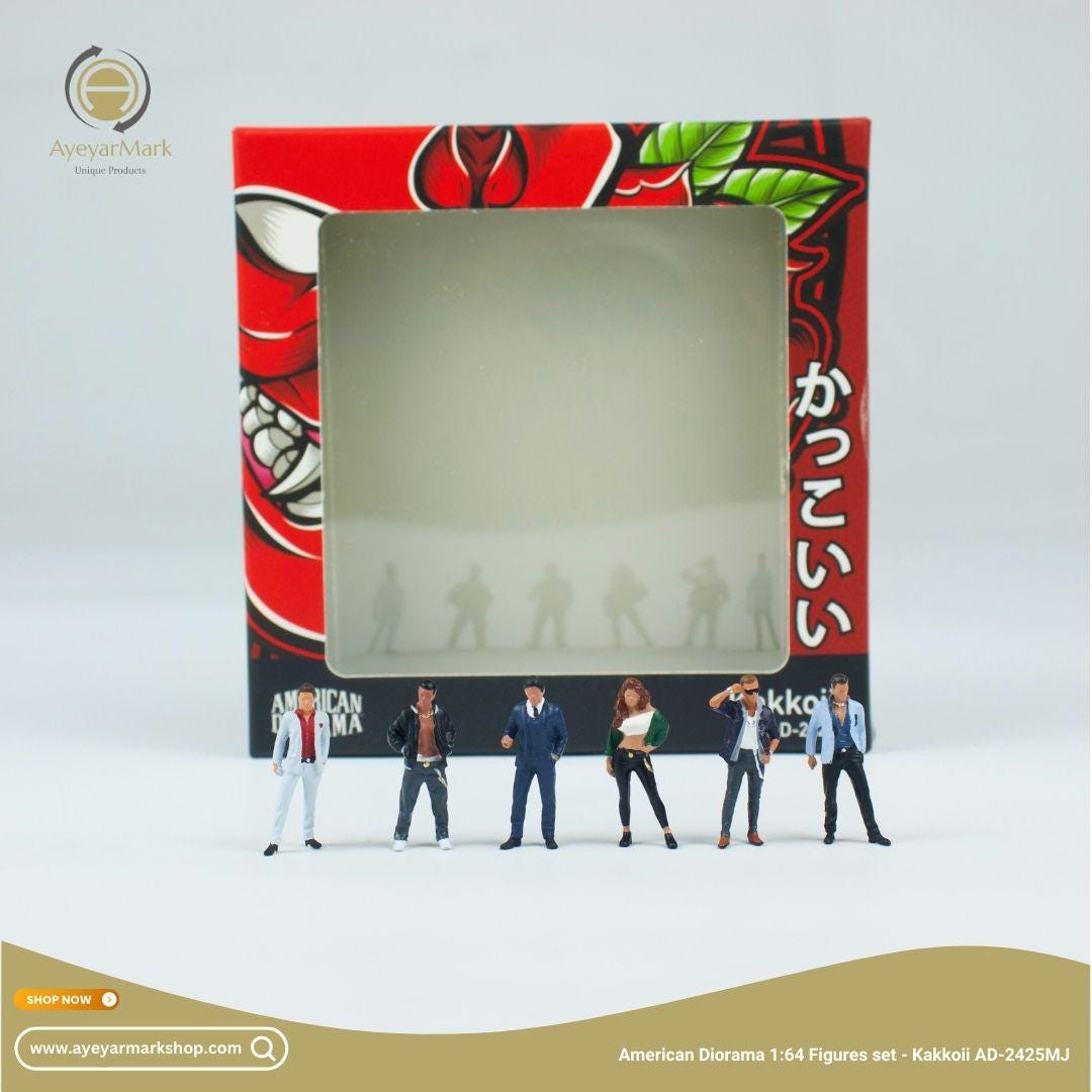 American Diorama Figure Set Kakkoii AD-2425MJ (1:64) Diecast