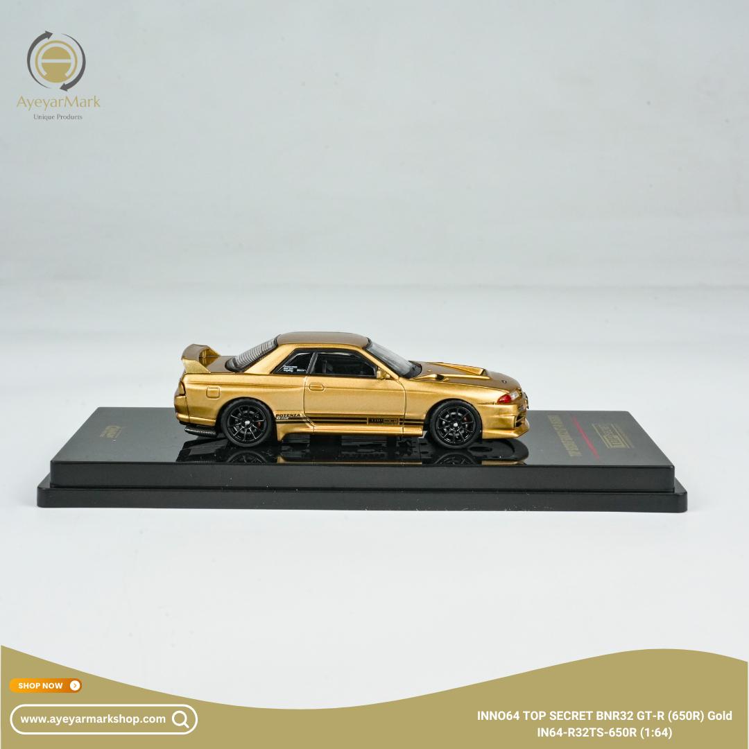 INNO64 Top Secret Nissan GT-R BNR32 650R Gold IN64-R32TS-650R 1:64