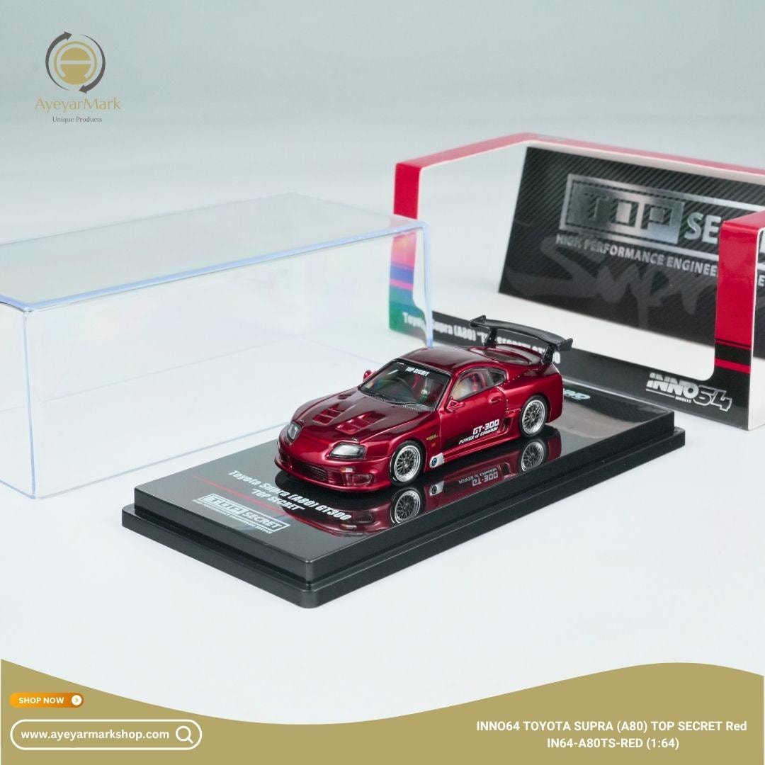 INNO64 Toyota Supra A80 Top Secret Red IN64-A80TS-RED (1:64