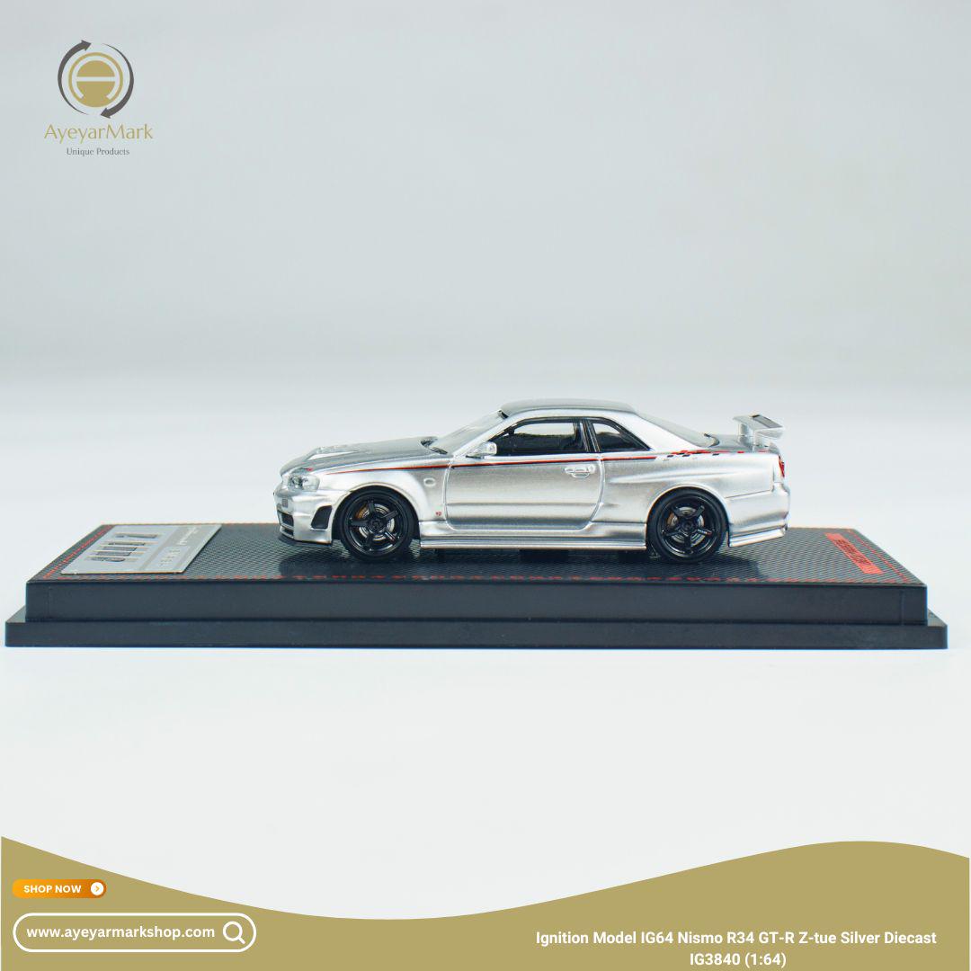 Ignition Model IG64 Nismo R34 GT-R Z-tune Silver IG3840 (1:64