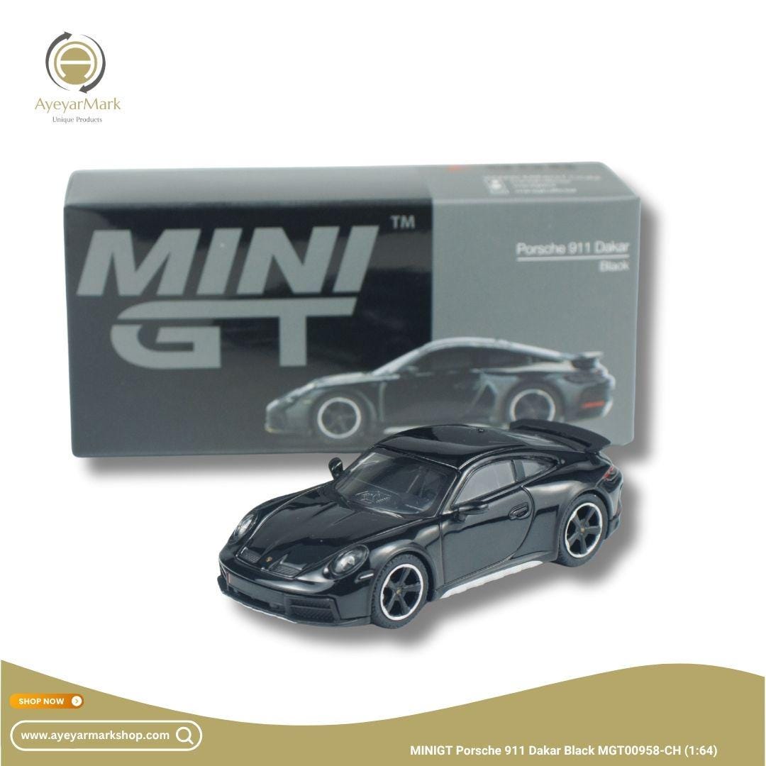 Minigt Porsche 911 Dakar Black MGT00958-CH (1:64) Diecast Model