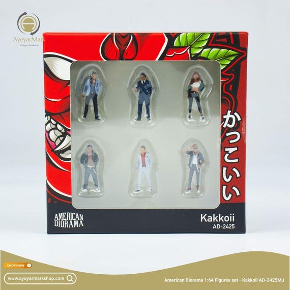 American Diorama Figure Set Kakkoii AD-2425MJ (1:64) Diecast