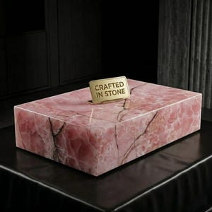 Pink Onyx Table Top, Natural Stone Coffee Table, Luxury Round Bistro Table