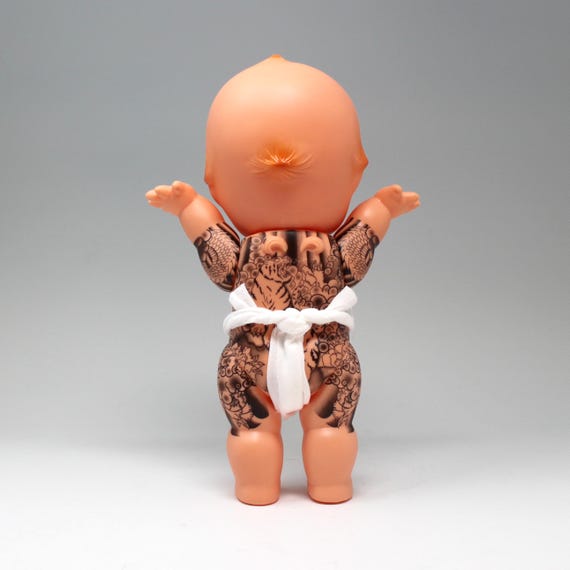 Large 11” Irezumi Yakuza Tattoo Kewpie Doll With Fundoshi - Etsy