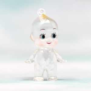 2&quot; Clear Kewpie Angel with Keychain Clip