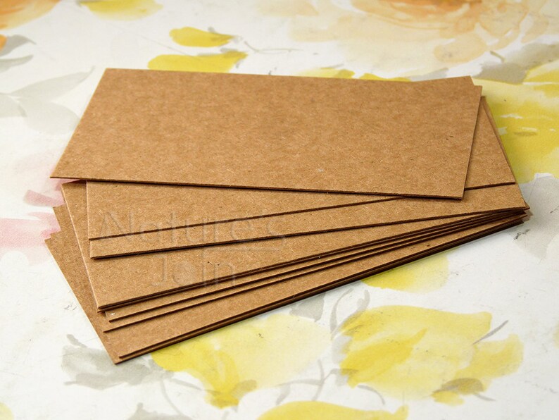 100pcs Blank Kraft Cardstock Thick Kraft Paper 320gsm Etsy