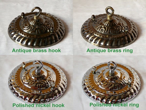 150mm 6 Ceiling Embossed Canopy Mounting Kit Max Load Ceiling Embossed Canopy Mounting Kit, Light Canopy Kit With Hook