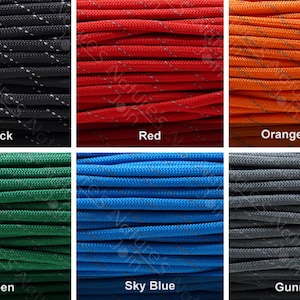Survival 550 Paracord Parachute Reflective Cord Rope Reflect light 9Strand 100FT Survival 550 Paracord Parachute Reflective Cord Rope Reflect light 9Strand 100FT