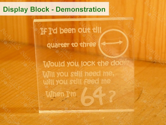 Goldfrapp Nummer Eins Acryl Lyric Graviert Display Block Kuhlschrank Magnet Musik Liebhaber Sammlung Kunst Dekoration Home Dekor